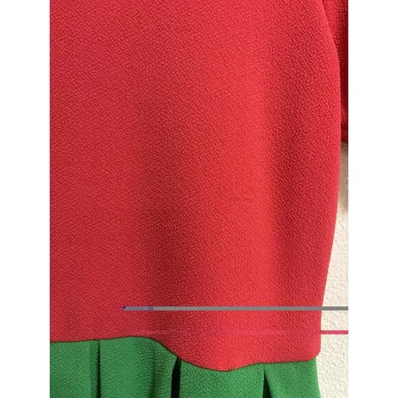 LuLaRoe Amelia Dress Size M Red Green Dress Up Dapper Day Cosplay Strawberry - Picture 3 of 9